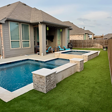 Backyard-Poolside-Sideyard-Artificial-Turf-Installation-in-Little-Elm-Texas 0